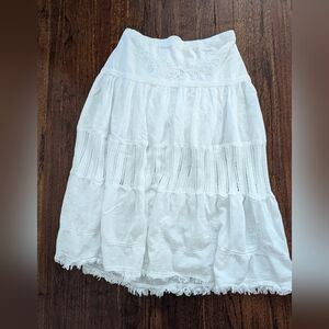 Scully Peruvian Cotton Midi skirt